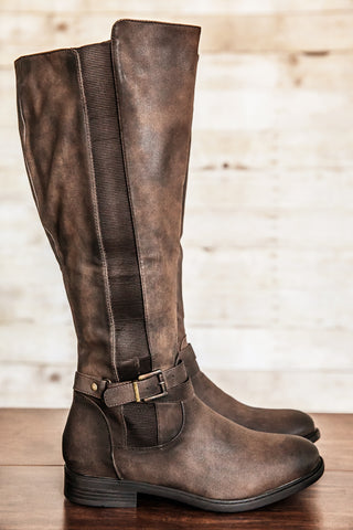 Mason Riding Boots-Brown