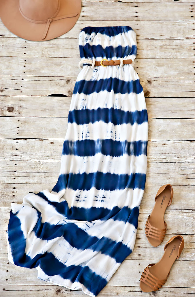 Secret Origins Belted Maxi Dress