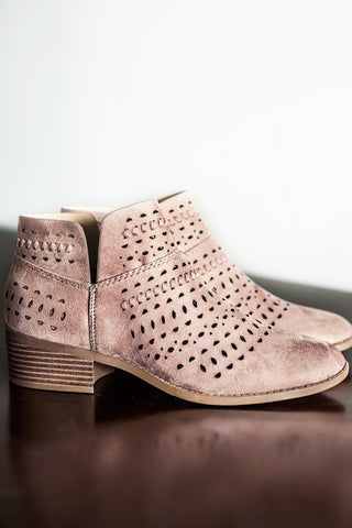 New Frontier Ankle Boots-Blush