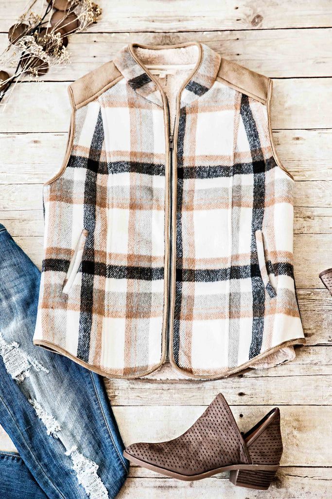 Hold Me Close Plaid Vest