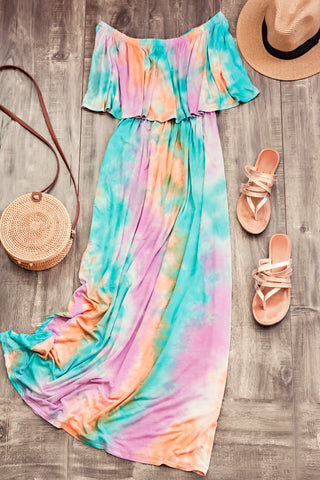 Tie-Dye Maxi Dress