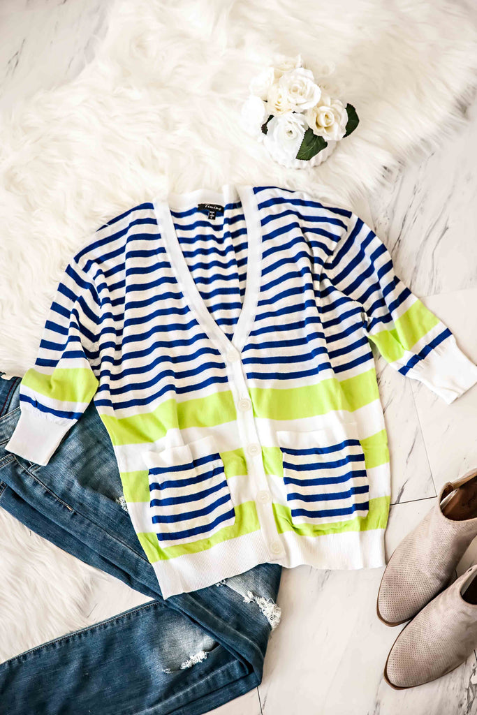 Lily Stripe Cardigan