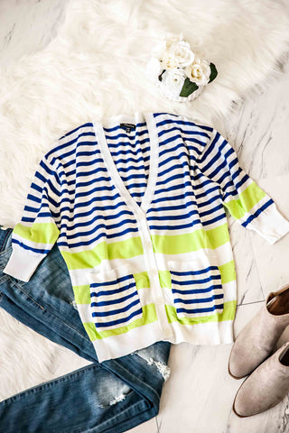 Lily Stripe Cardigan