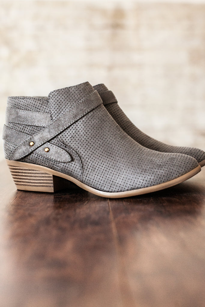 Wren Ankle Boots-Grey