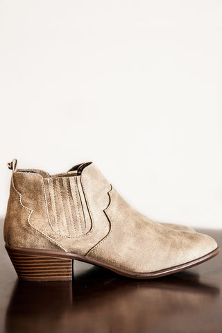 Riverside Ankle Boots-Taupe