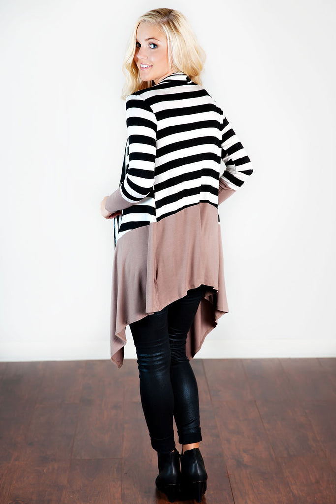 The Bottom Line Cardigan-Mocha