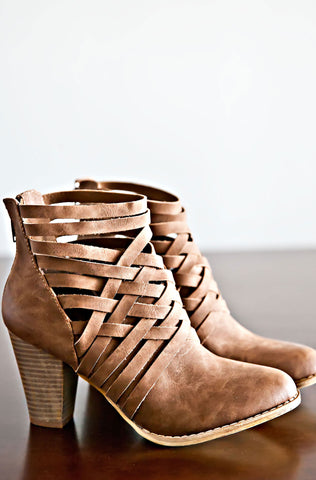 Way Out Booties-Brown