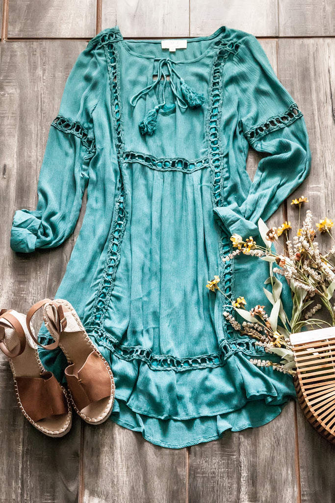 Sweet As Can Be Dress-Sage