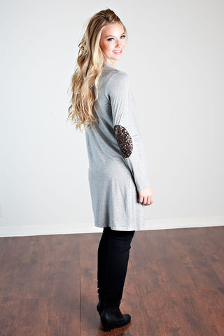 With A Little Glam Cardigan- Grey