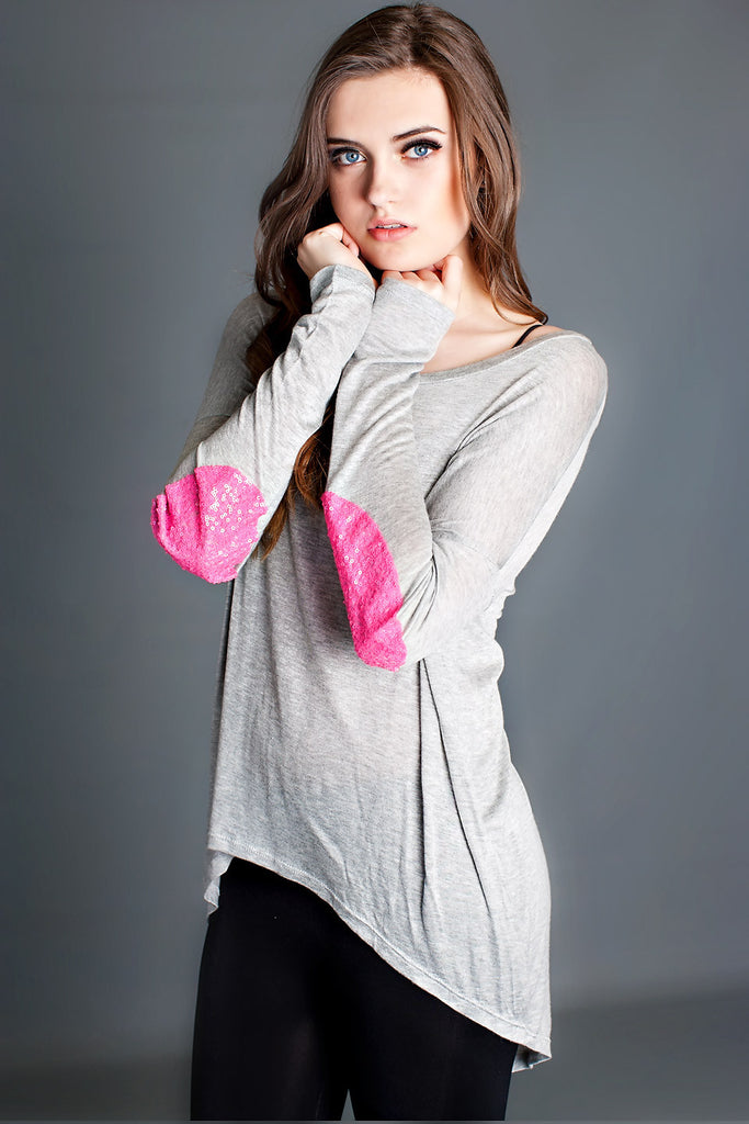 With A Little Pink Glam-Heather Grey