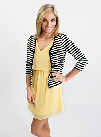 Ship Ahoy! Striped Cardigan