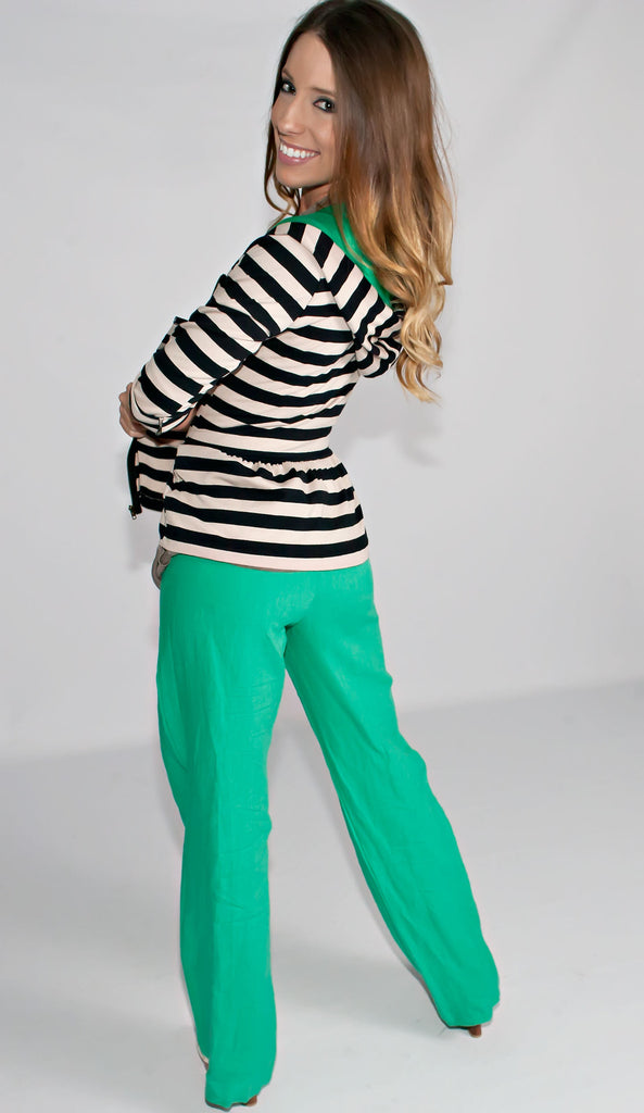 Splash of Green Zip-Up Jacket