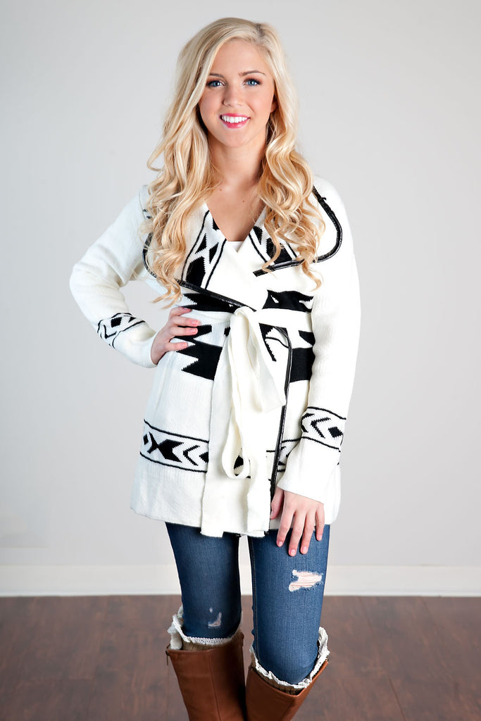 Midnight Memories Cardigan-Ivory