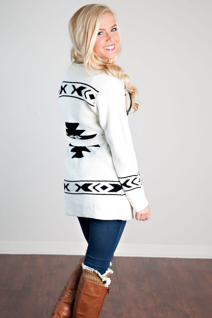 Midnight Memories Cardigan-Ivory