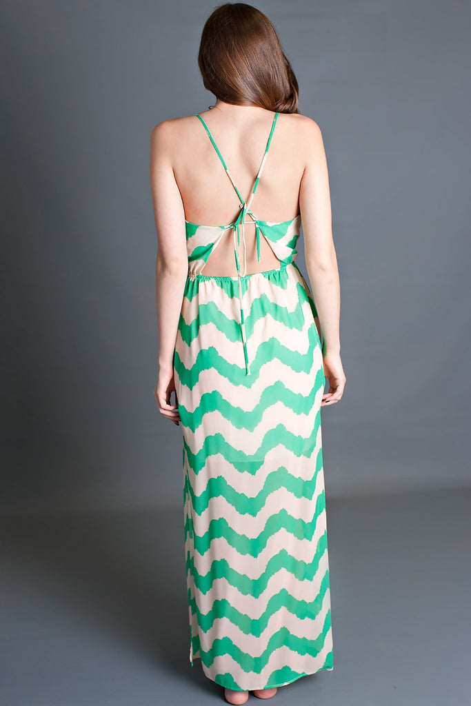 Must Be Spring Zigzag Maxi Dress