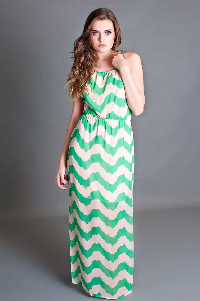 Must Be Spring Zigzag Maxi Dress