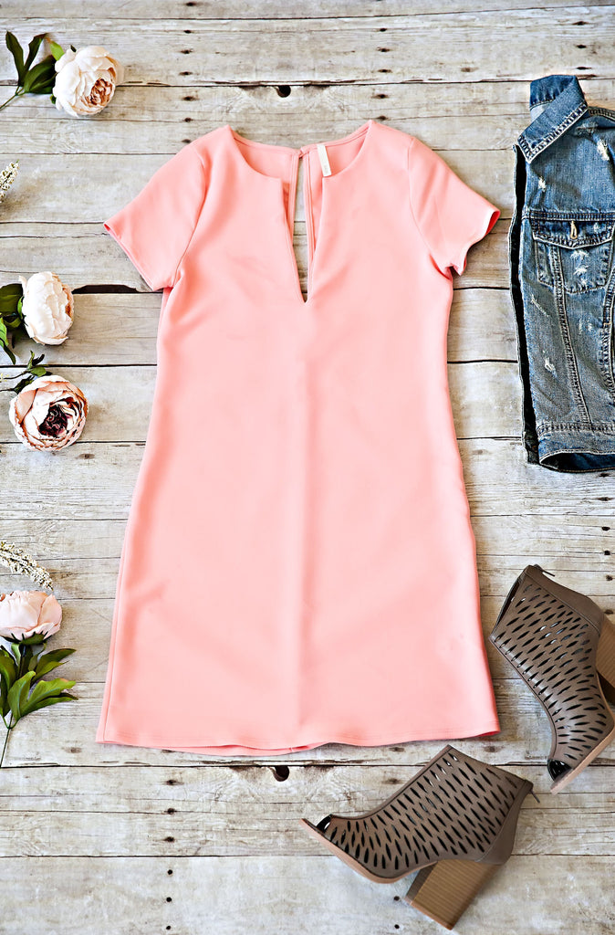 Naomi Dress-Peach