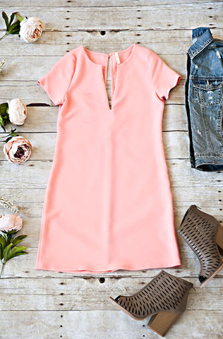Naomi Dress-Peach