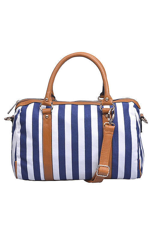 Black Striped Bag