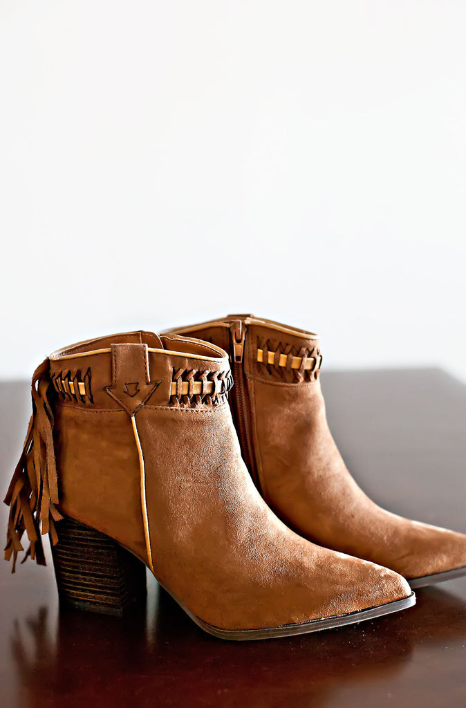 New Horizons Ankle Boots-Camel