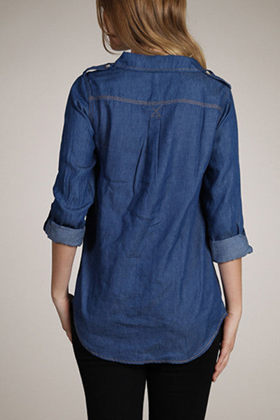 New Essential Chambray Top