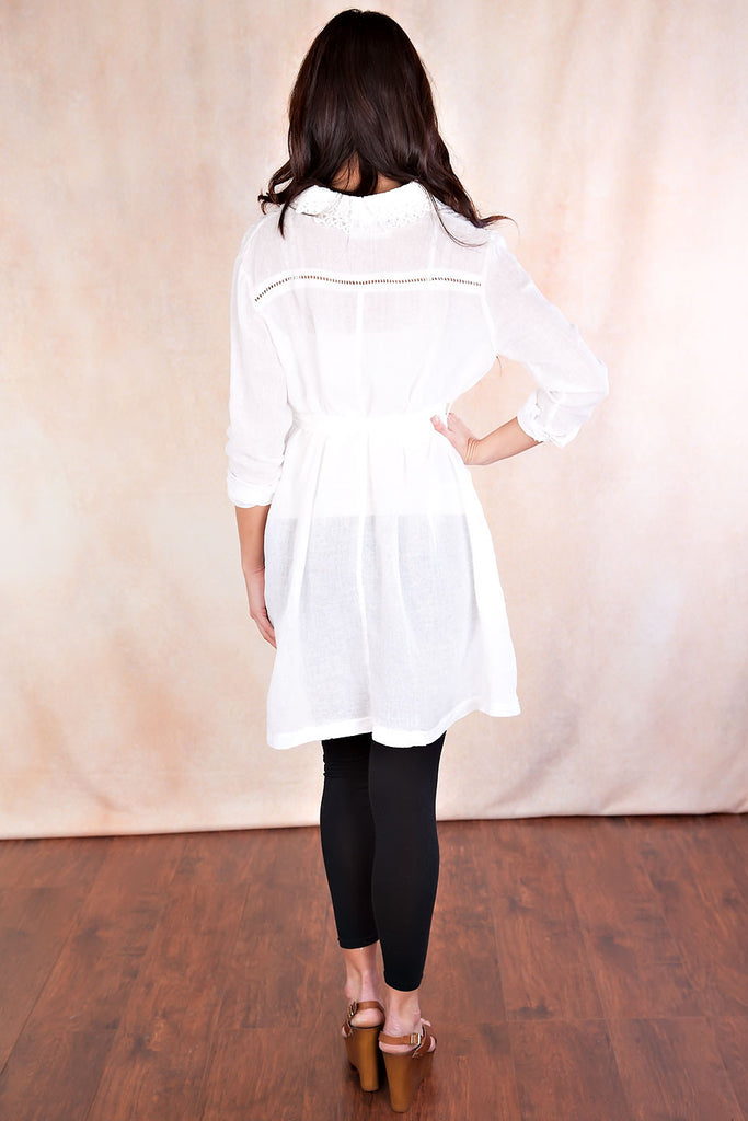Newport Dress-White
