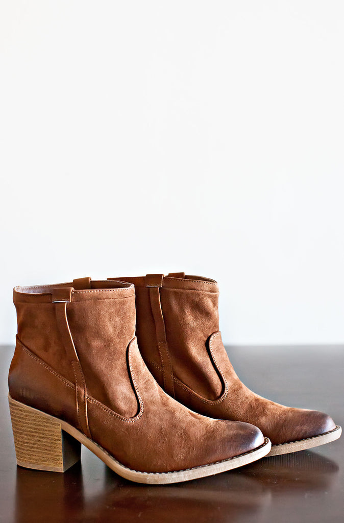 Now And Then Boots-Dark Rust