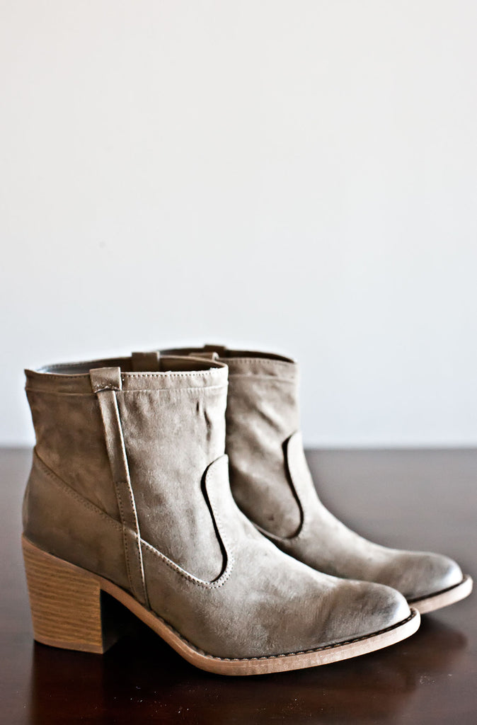 Now And Then Boots-Taupe