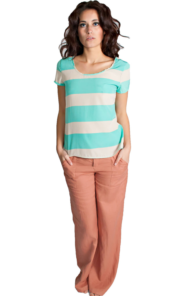Light And Airy Linen Pants Rust