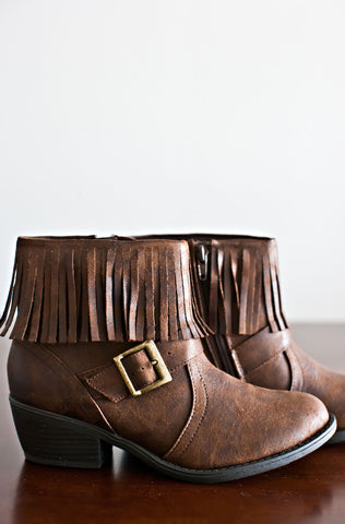 Paloma Booties-Brown