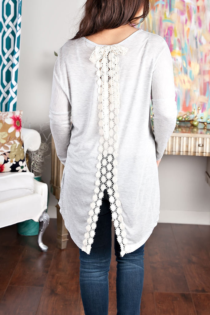 Perfect Afternoon Top-Grey