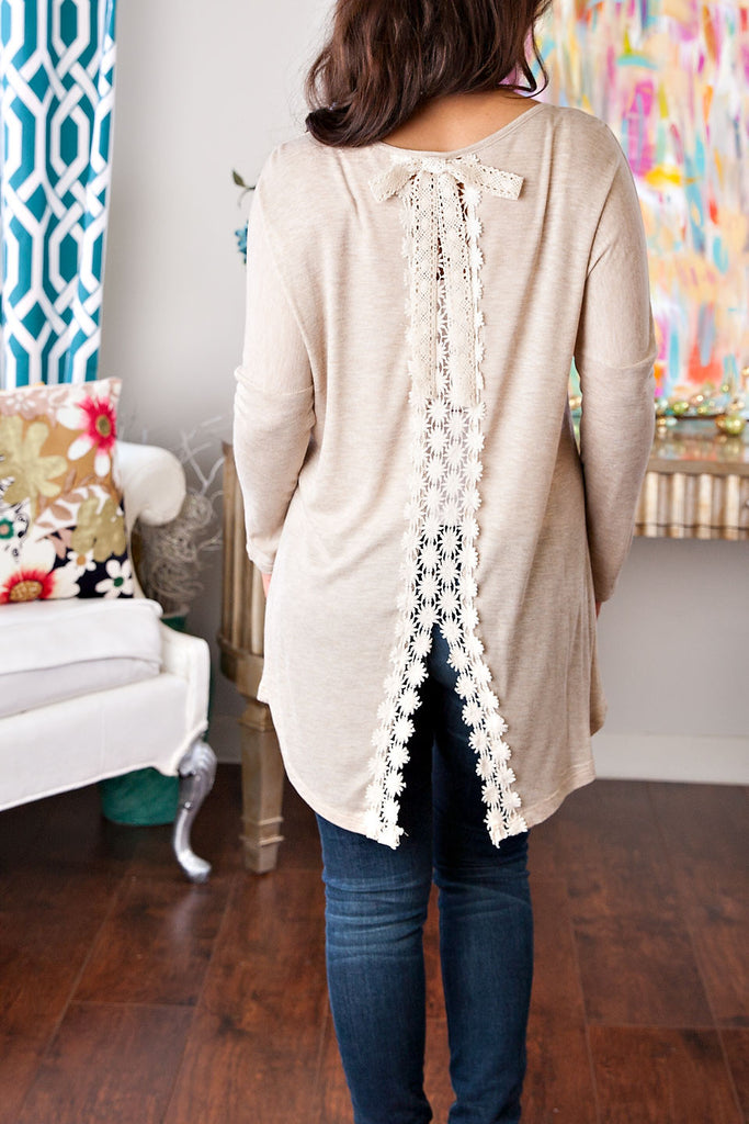 Perfect Afternoon Top-Taupe