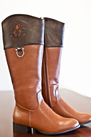 Posh Boots- Brown/Camel