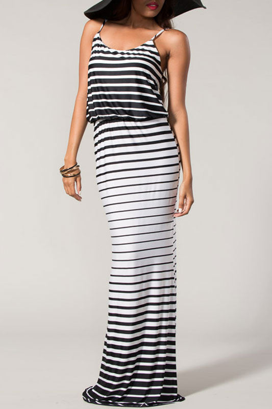 Something To Talk About Striped Dress-Red