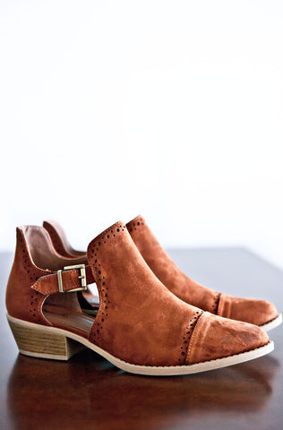 Songbird Ankle Boots-Rust
