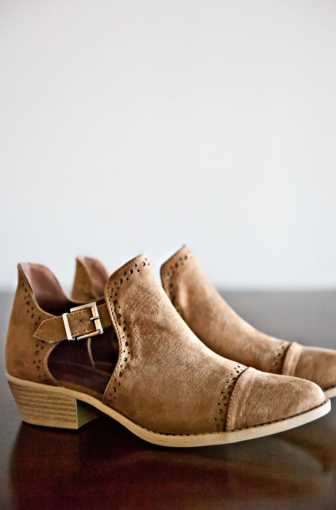 Songbird Booties-Camel