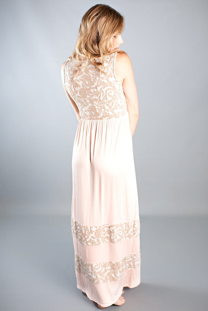 Splendid Afternoon Maxi Dress-Light Pink