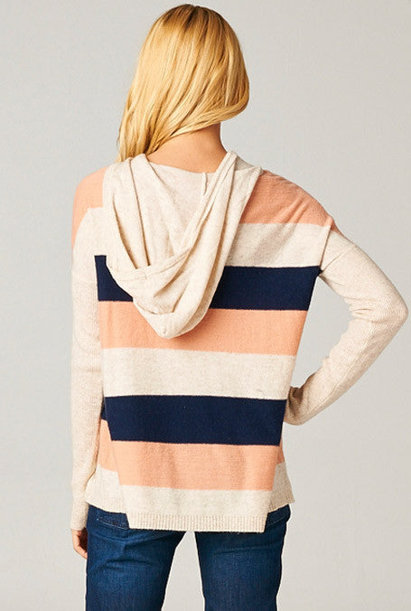 Emma Striped Pullover Hoodie