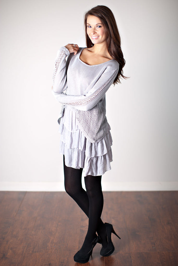 Sugar Pie Dress-Grey