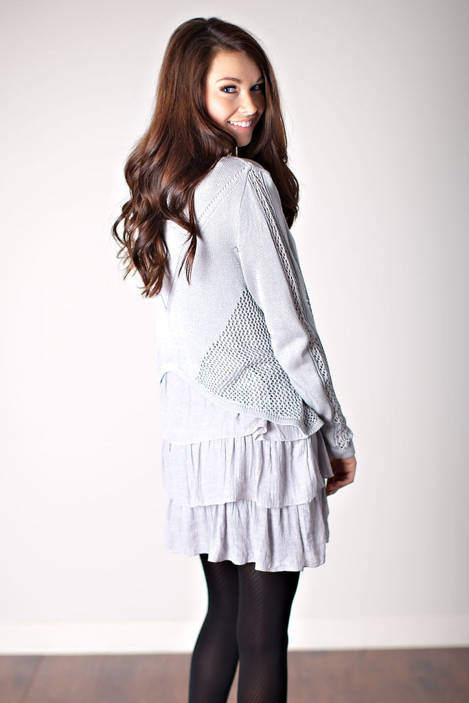 Sugar Pie Dress-Grey