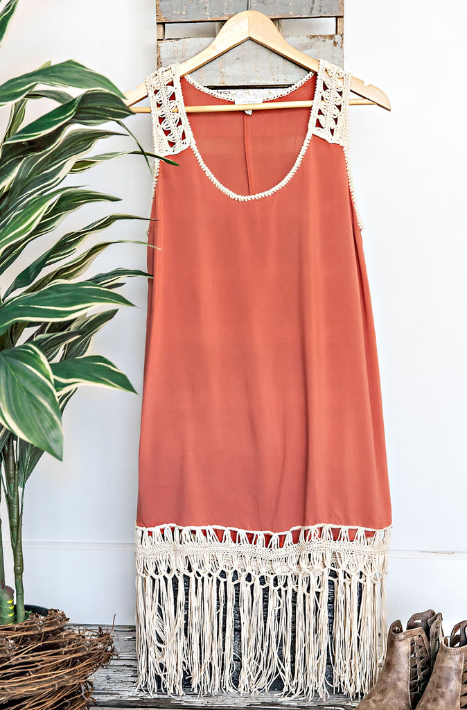 Sunset Fringe Dress