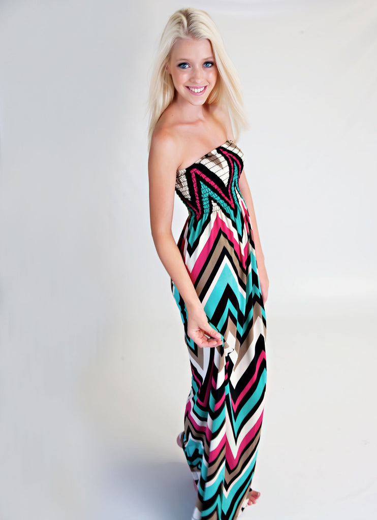 The Year In Color Zigzag Maxi Dress
