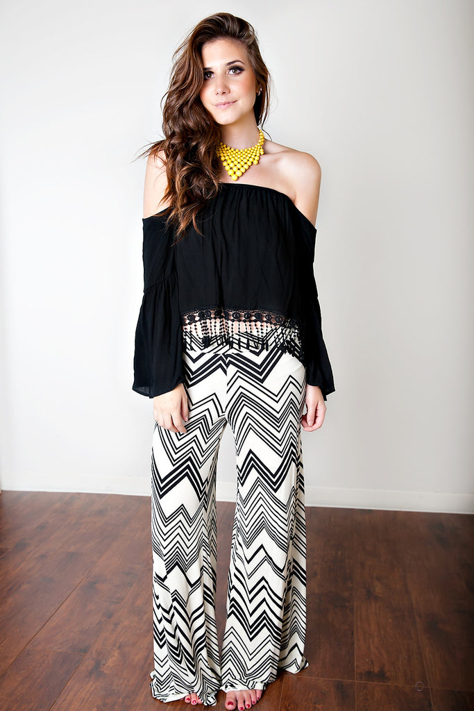 Unstoppable Zigzag Bottoms-Ivory