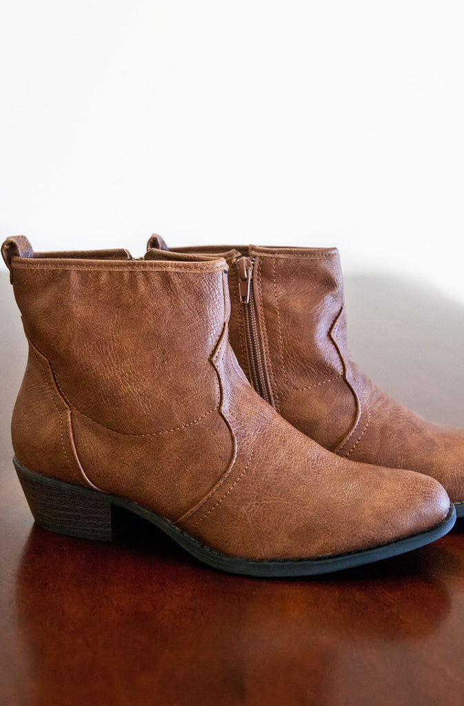 Upfront Booties- Camel