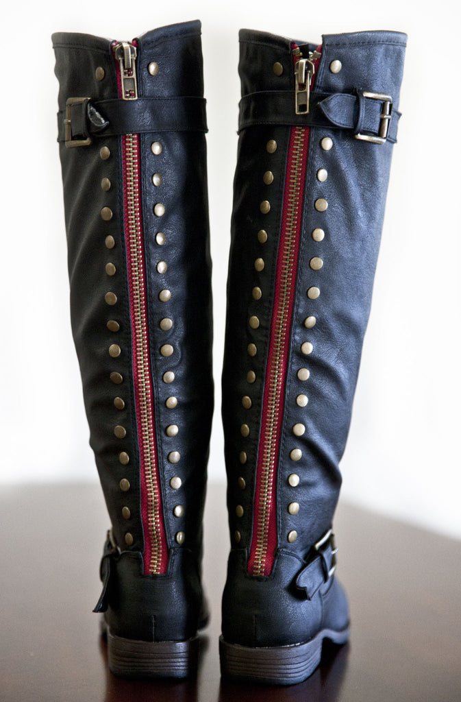 Walk This Way Boots-BLACK