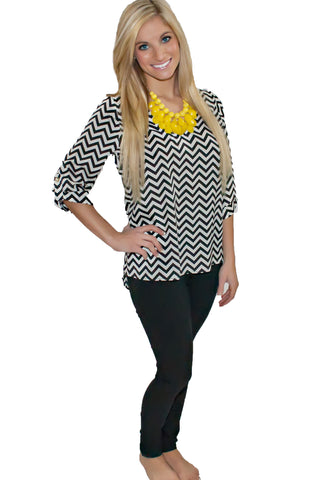 What An Adventure Zigzag Top