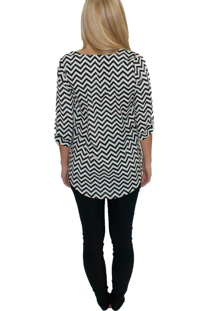 What An Adventure Zigzag Top