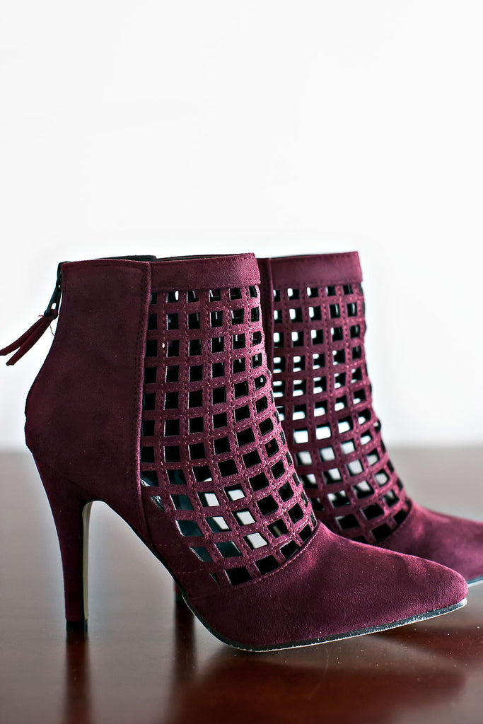 City Avenue Bootie Heel-Wine