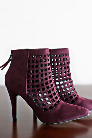 City Avenue Bootie Heel-Wine