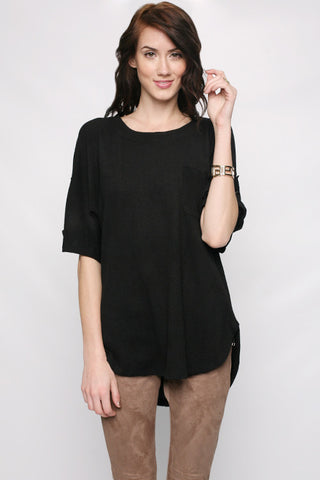 "Need It Now" Top-Black